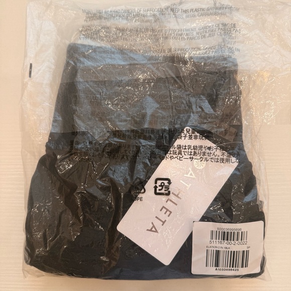 NWT Athleta Elation 2 in 1 7/8 Tight in Powervita Black #511167 Sz SP - Picture 2 of 8